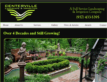 Tablet Screenshot of centervilleirrigation.com